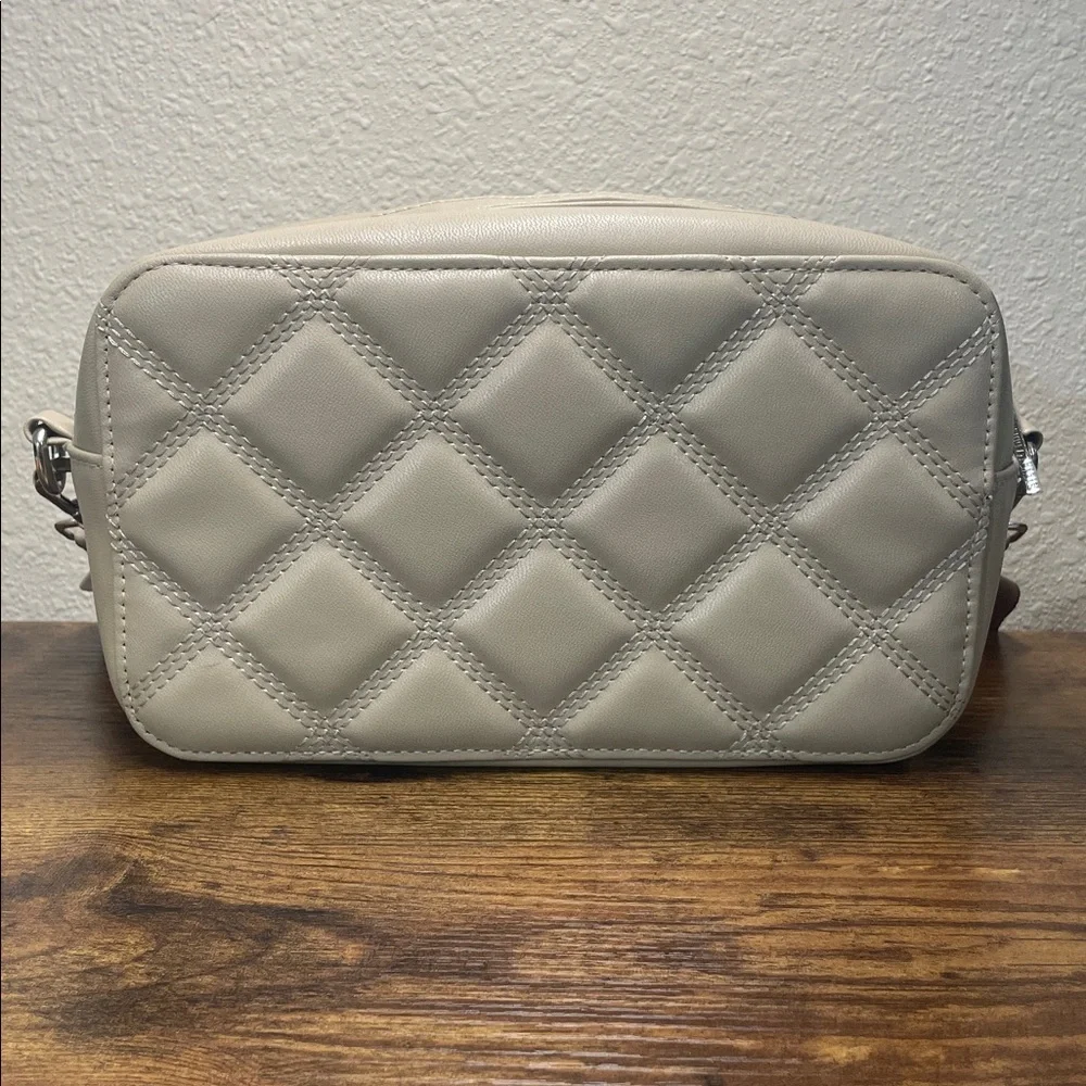 Steve Madden Wallie Taupe Leather Crossbody Bag